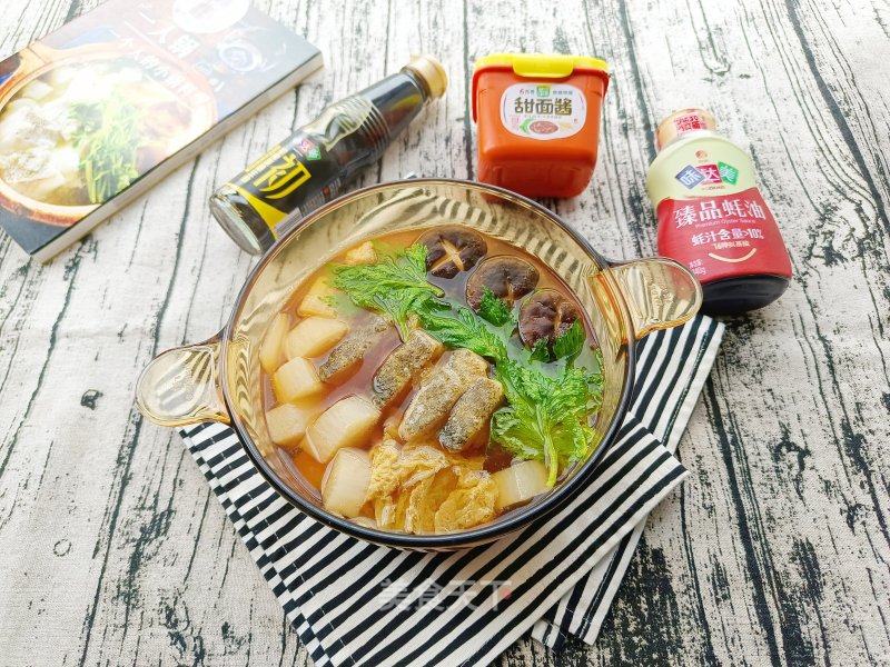 鳕鱼萝卜利剑菜火锅的做法