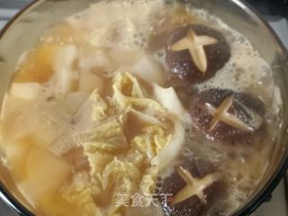 鳕鱼萝卜利剑菜火锅的做法步调：9