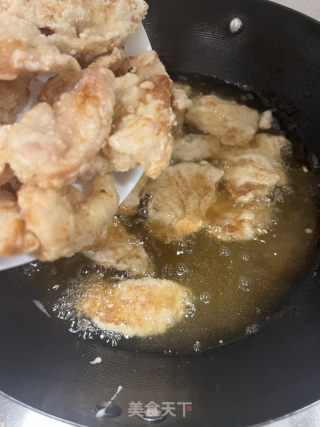 锅包肉的做法步调：9