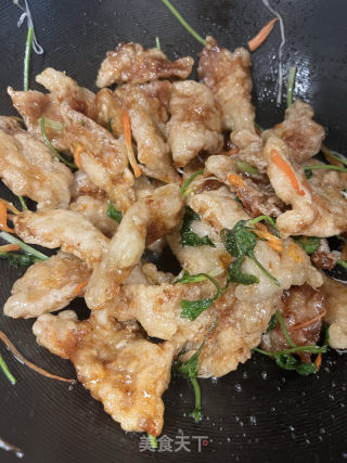 锅包肉的做法步调：13