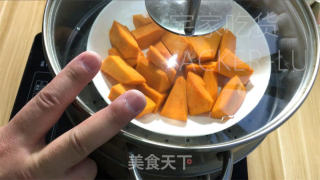北瓜马推糕，废品光彩金黄、苦涩适口、Q弹有嚼劲。的做法步调：1