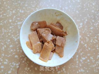 鸡肉北瓜炒年糕的做法步调：1