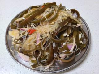 炝拌洋葱海带粉丝的做法步调：8