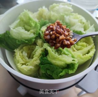 蒜蓉蒸利剑菜花的做法步调：7