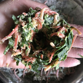 菠菜白萝卜菜团的做法步调：5
