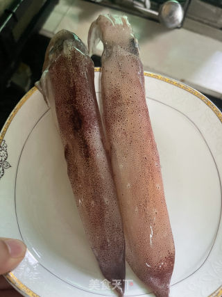 鱿鱼饼的做法步调：2
