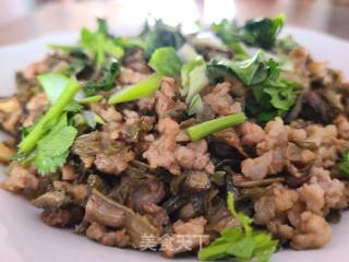 蒜喷鼻干豆角炒肉沫的做法步调：10