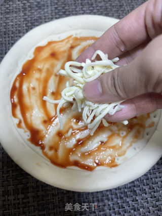 玉米烤肠披萨的做法步调：5