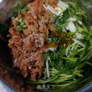 海米拌青萝卜的做法步调：10