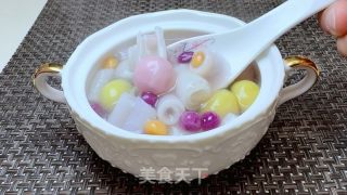 姜薯彩色汤圆的做法步调：14