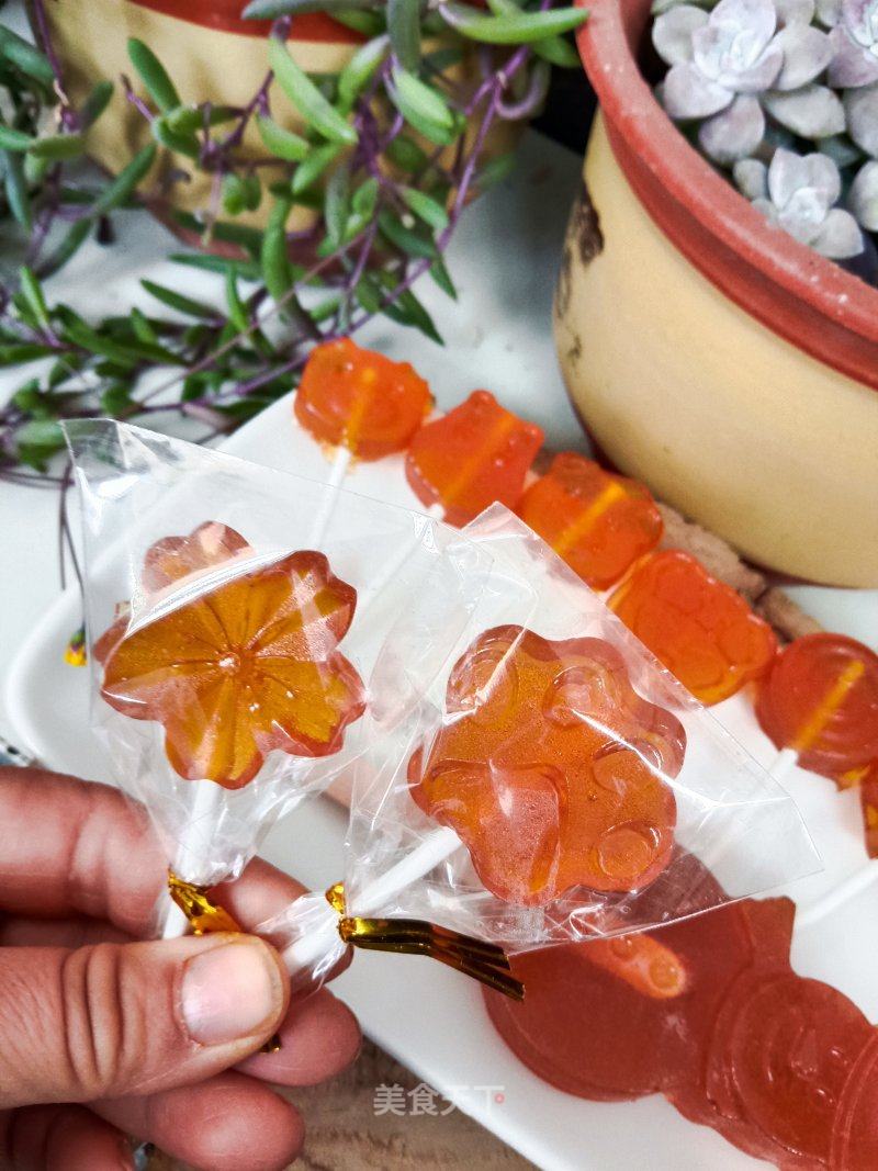 润肺行咳的梨膏棒棒糖的做法