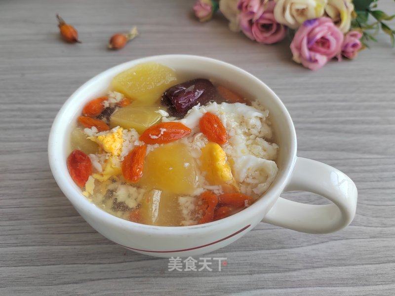白枣苹果酒酿煮蛋的做法