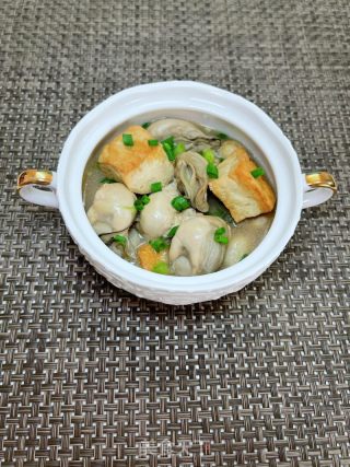 豆腐死蚝煲的做法步调：14