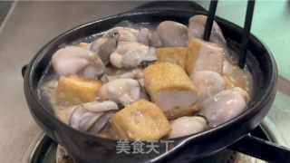 豆腐死蚝煲的做法步调：11